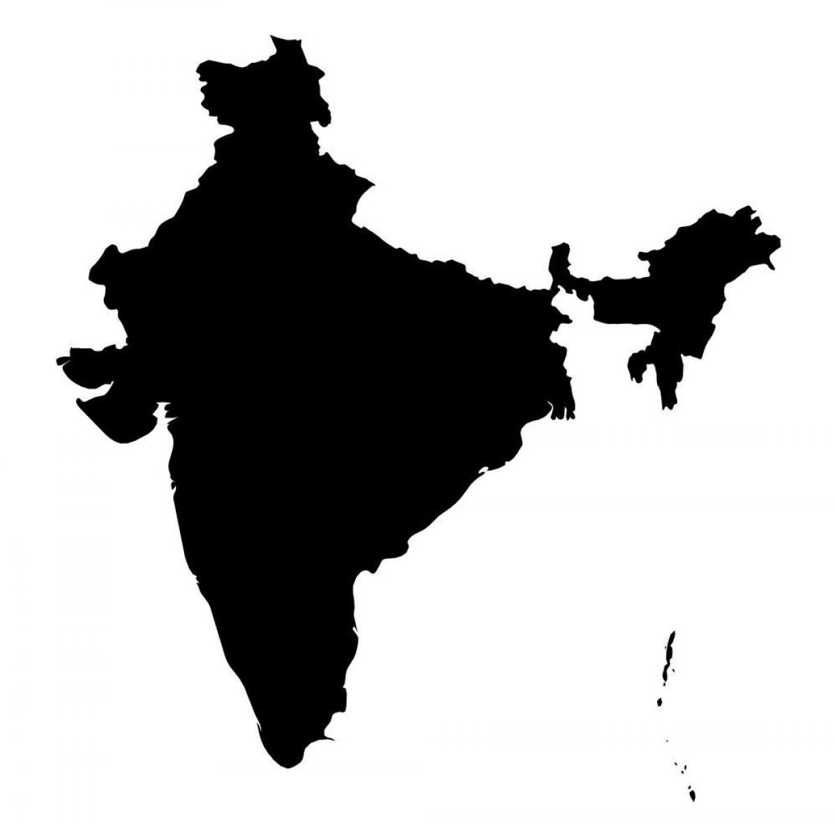 Indien Vektor-Karte